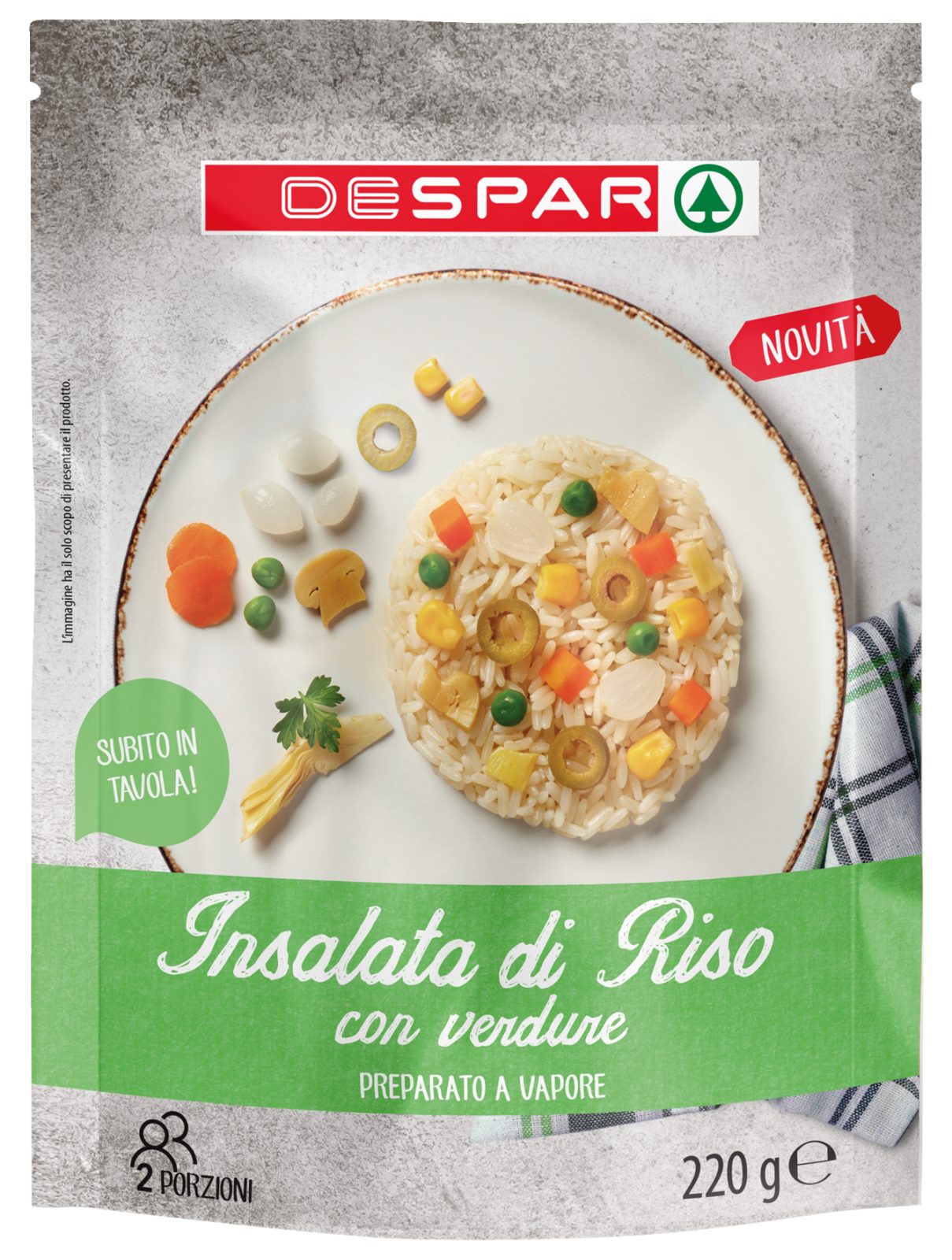 Insalata di riso con verdure