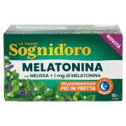 Melatonin-Kräutertee mit Melisse + 1 mg Melatonin in Beutel Le Tisane