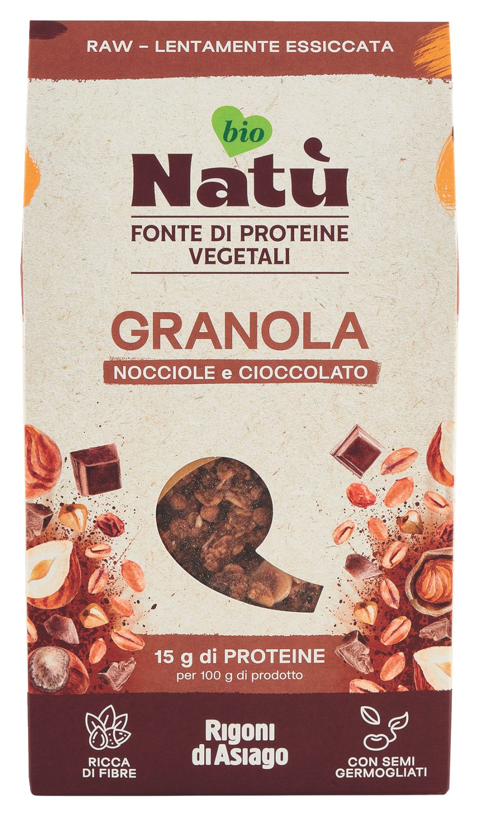 Porridge Nocciole e Cioccolato Natù Bio