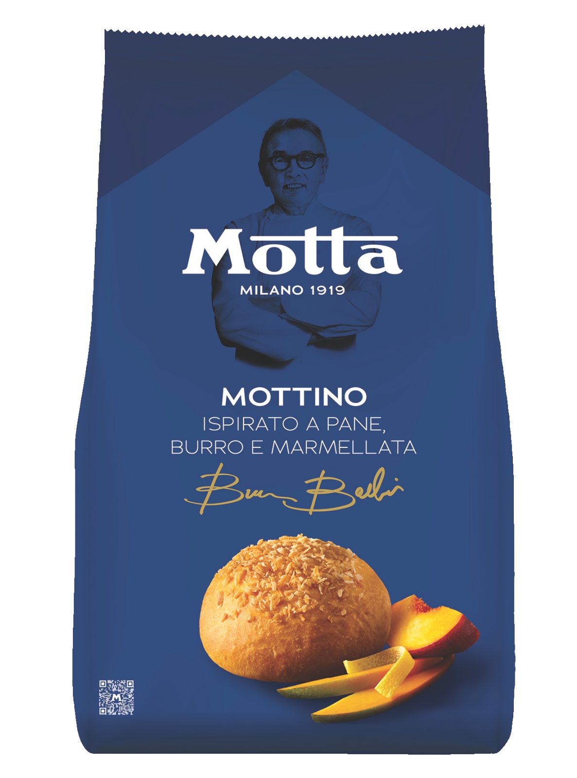 Mottino ispirato a pane, burro e marmellata