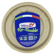 Re-Usable Piatti piani Ø 220mm oro