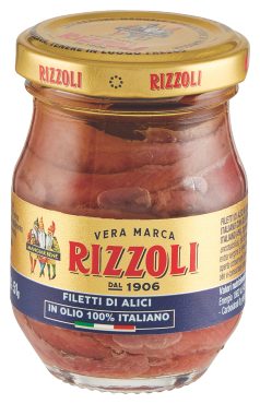 Filetti di alici distese in olio - 90 g