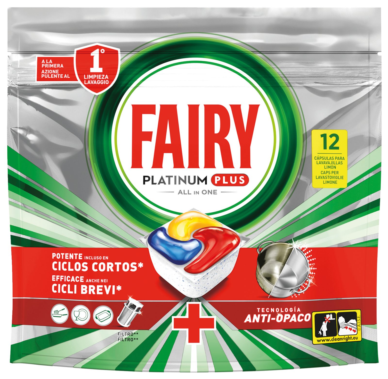 Detersivo lavastoviglie Platinum Plus Lemon