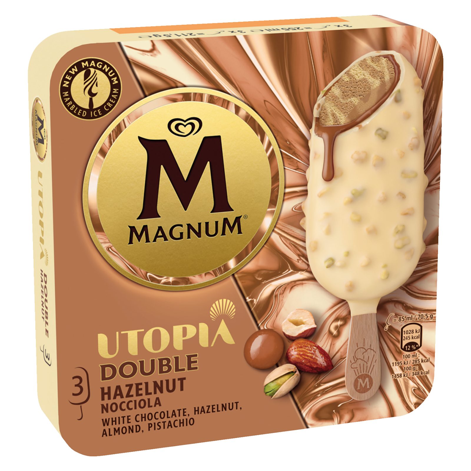 Eis Magnum Utopia Doppel-Haselnuss