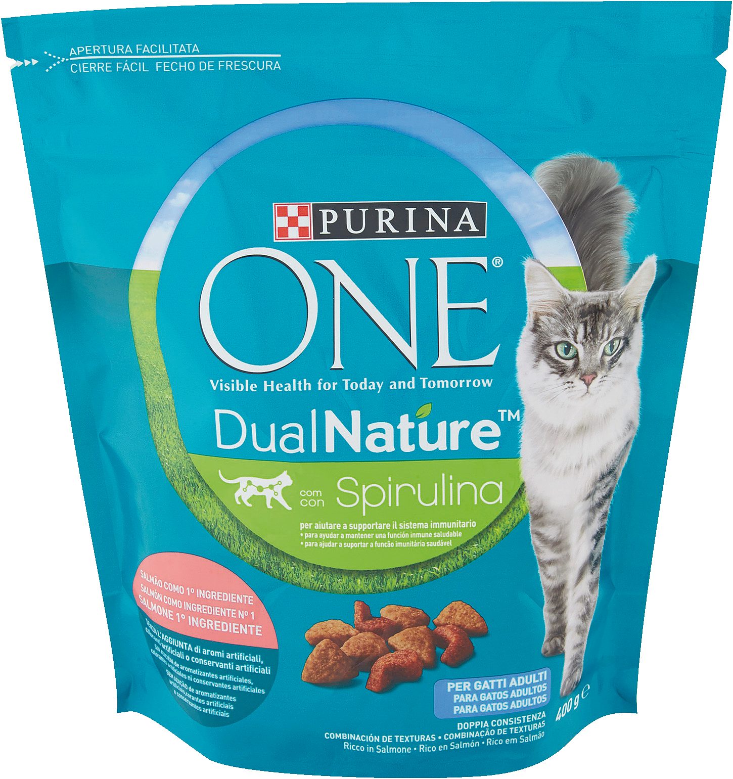 Alimento secco per gatto DualNature Adult Salmone