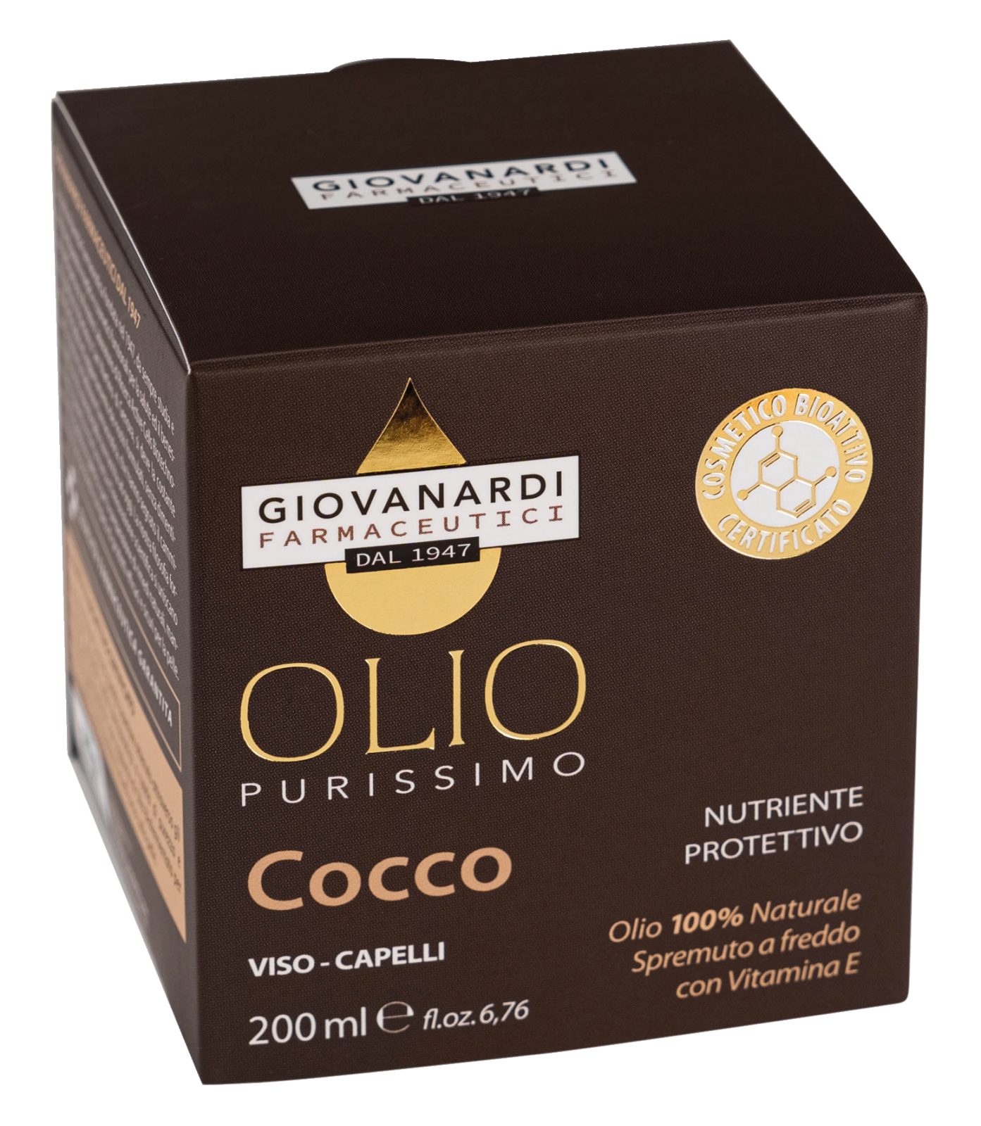 Olio puro di cocco