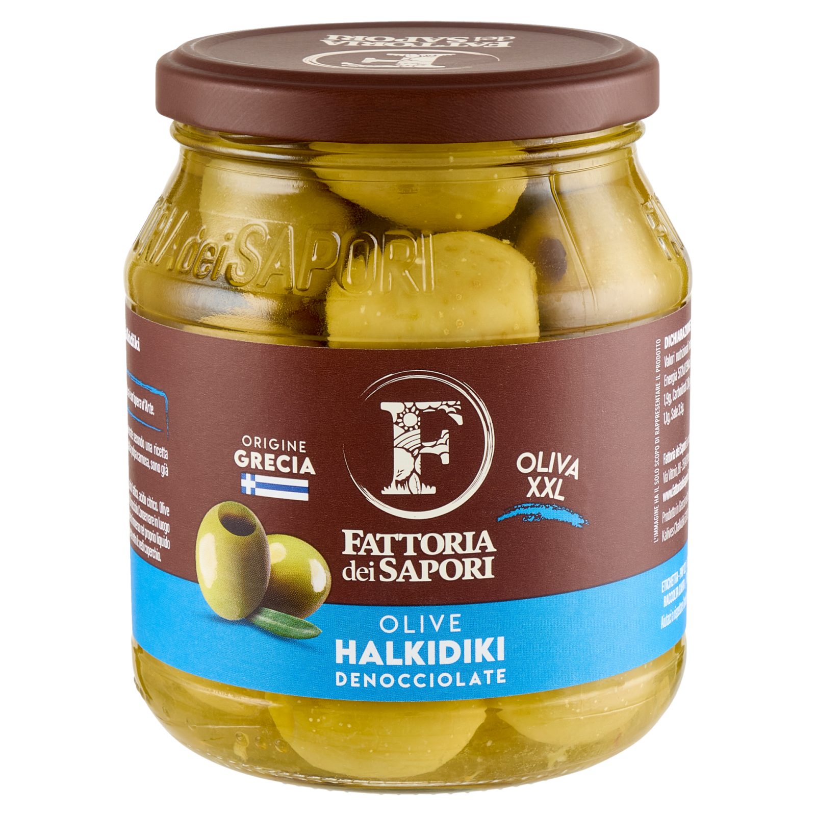Fattoria dei Sapori entkernte Chalkidiki-Oliven 615 g