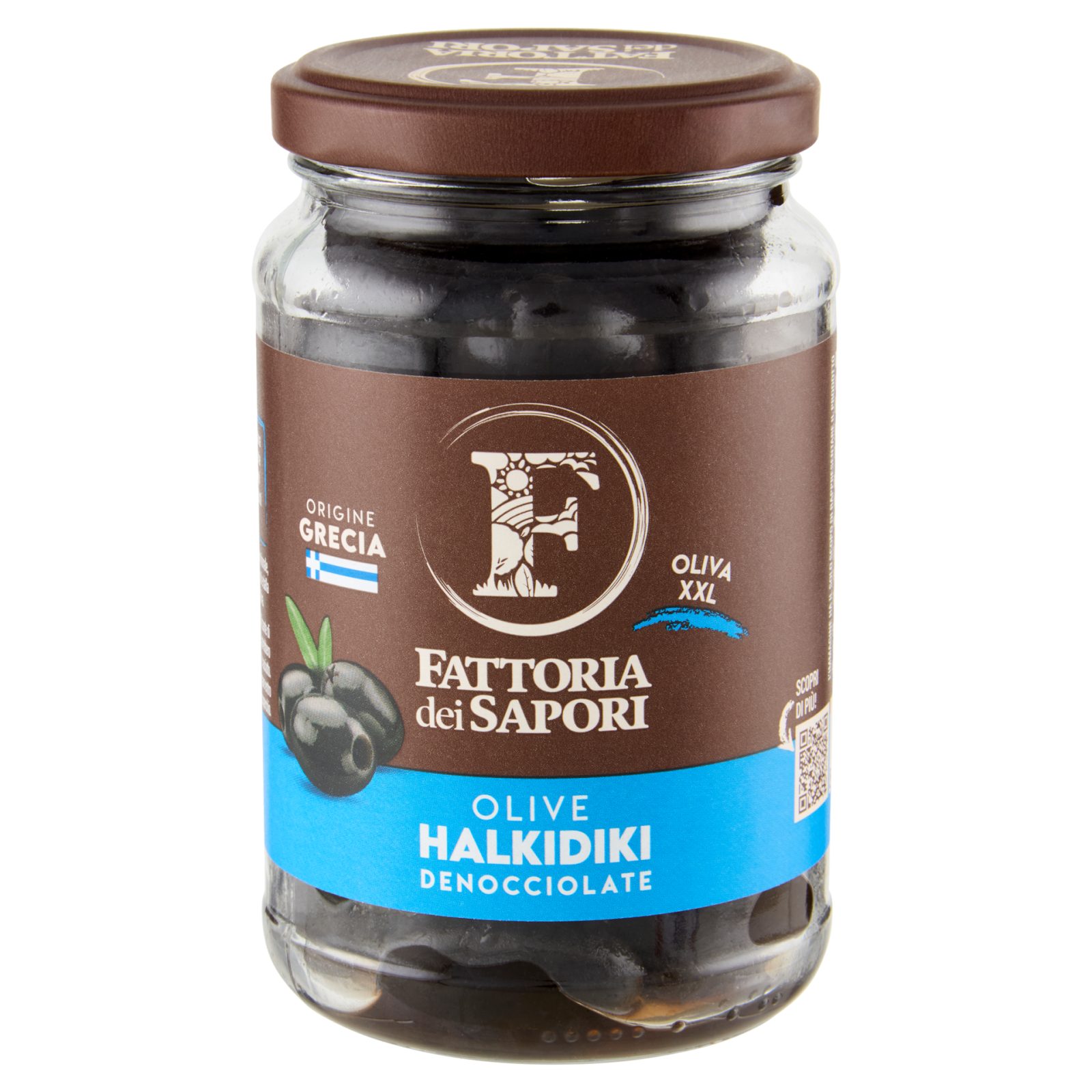 Olive nere Halkidiki denocciolate