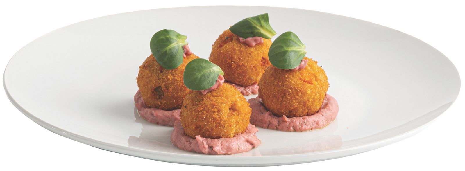 POLPETTE DI VERDURE C/HUMMUS BARBABIETOL