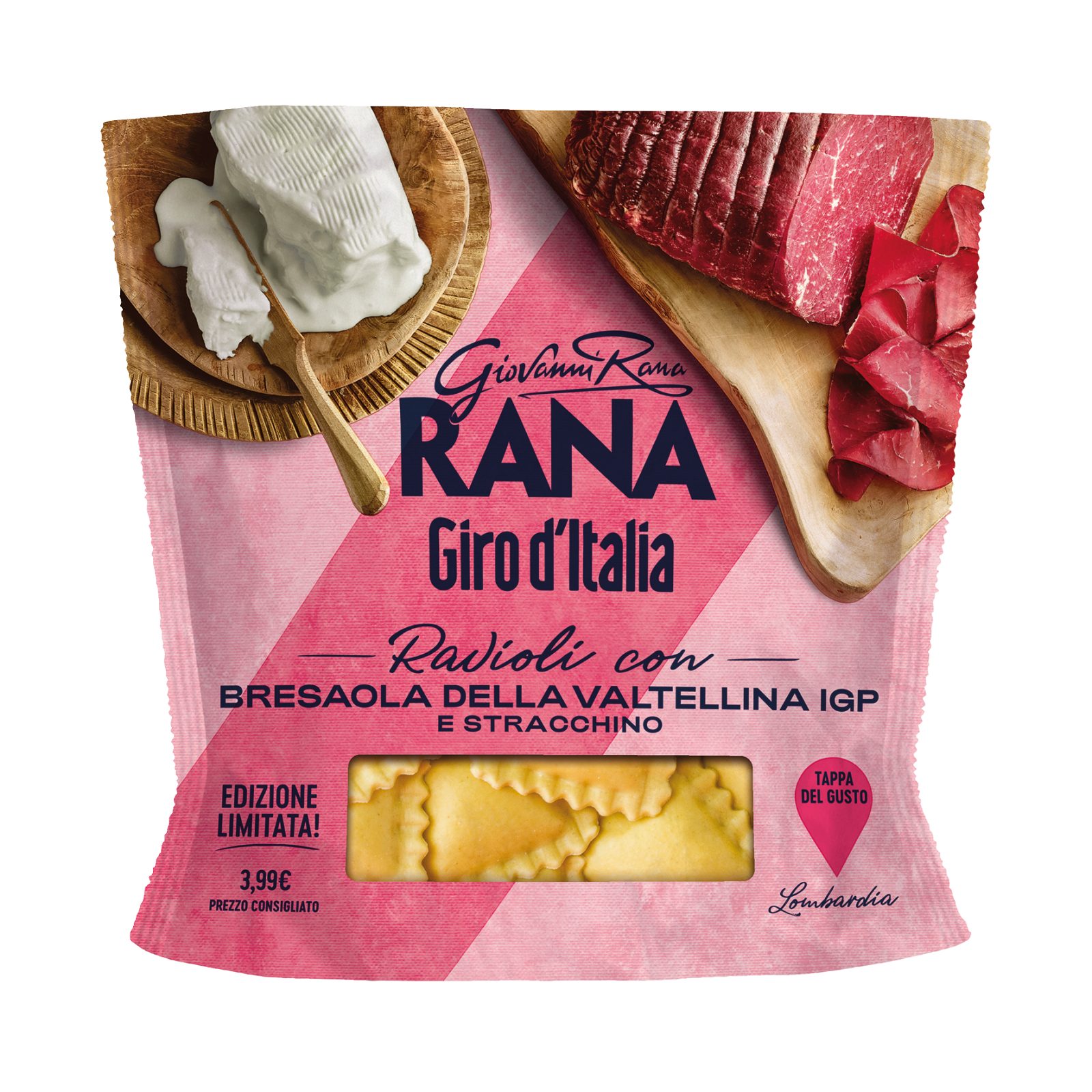 Giro d'Italia Ravioli mit Bresaola della Valtellina g.g.A. und Stracchino