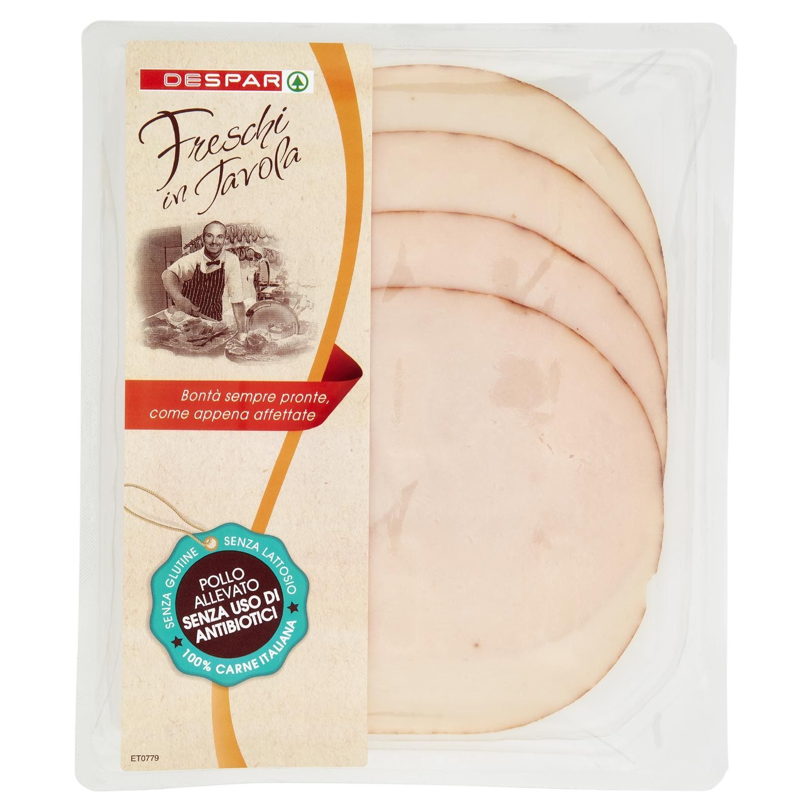 Frisch auf den Tisch gebratenes Hähnchen