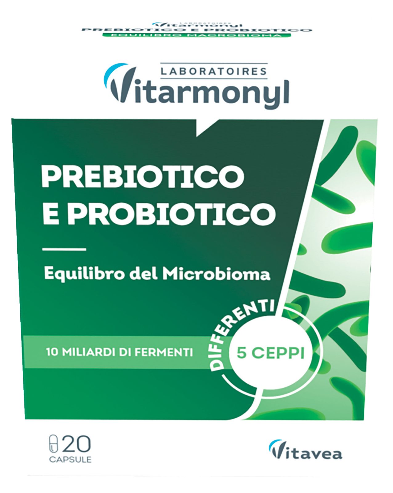 Prebiotico e Probiotico 
20 Capsule