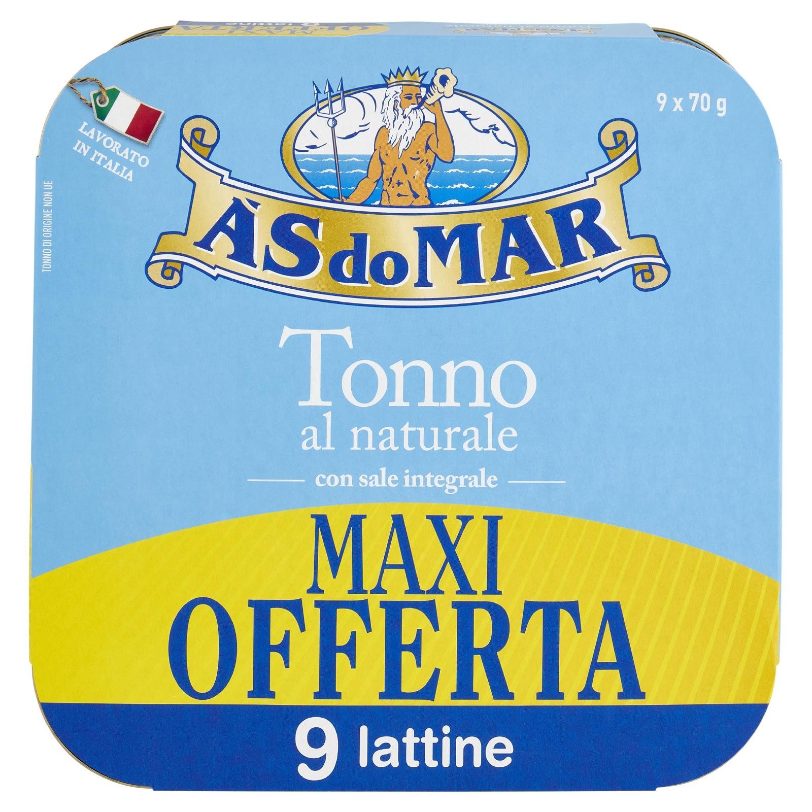 Tonno al naturale con sale integrale