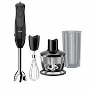 Minipimer MultiQuick 3V 
- potenza 900 W
- 11 velocità regolabili
- Tritatutto da 500 ml
- Frusta a filo
- Bicchiere graduato 600 ml senza BPA