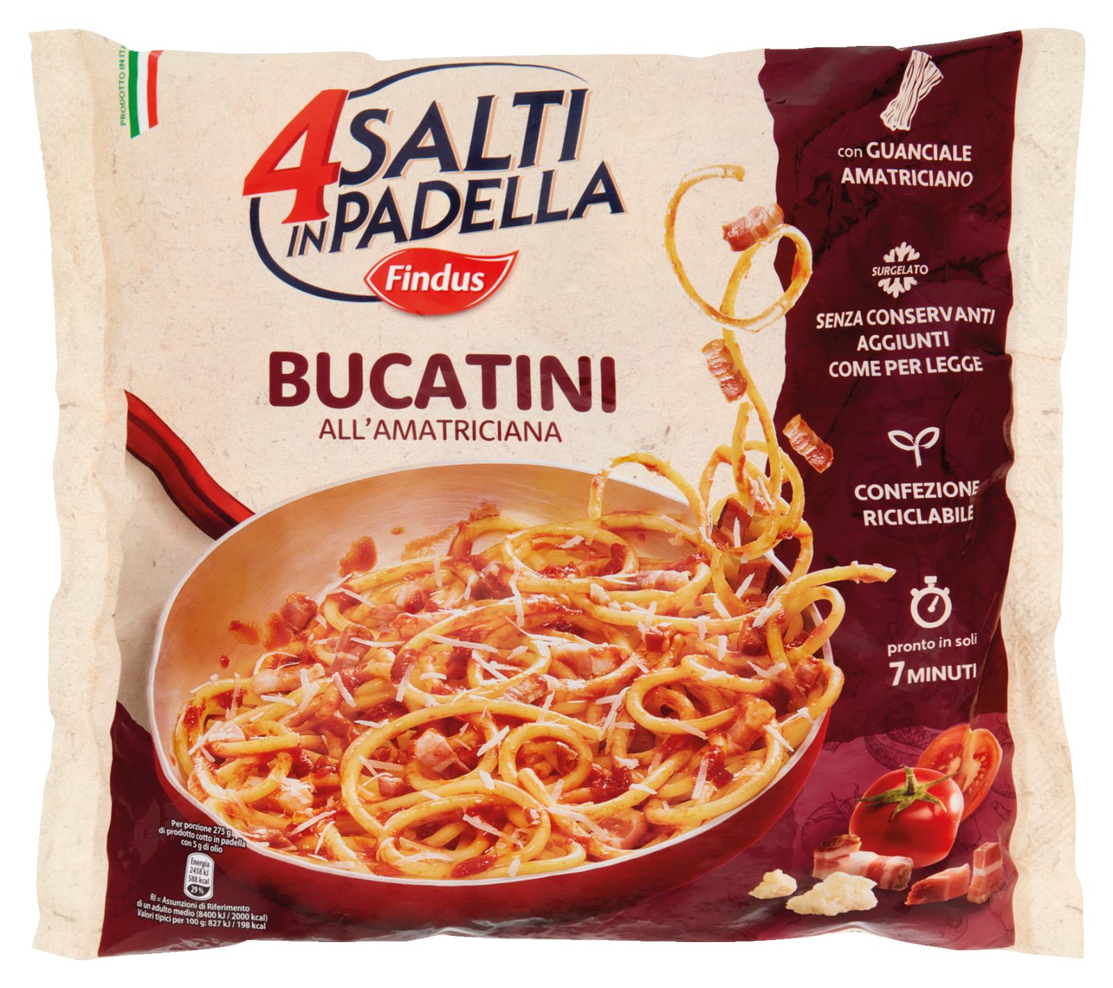 Bucatini all'amatriciana 4 Salti in padella