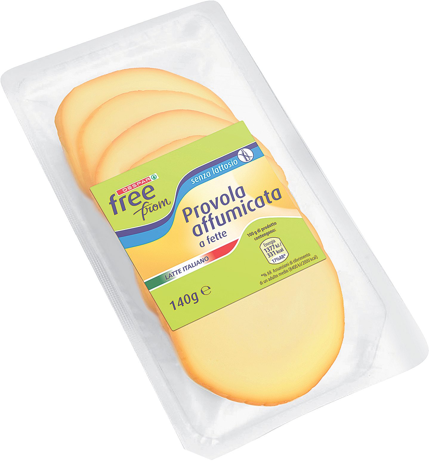 Geräucherter Provola-Käse in Scheiben