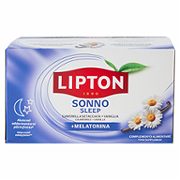 Kräutertee Nahrungsergänzungsmittel mit Kamille, Vanille und Melatonin 