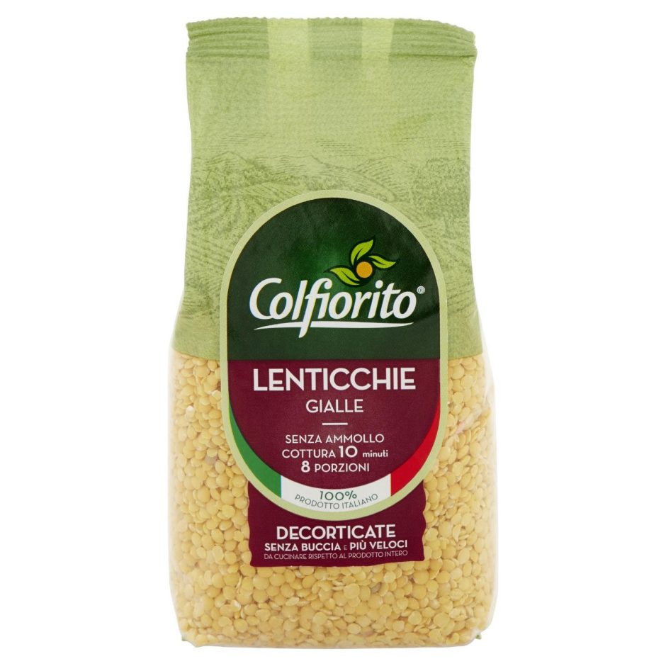 Geschälte gelbe Linsen