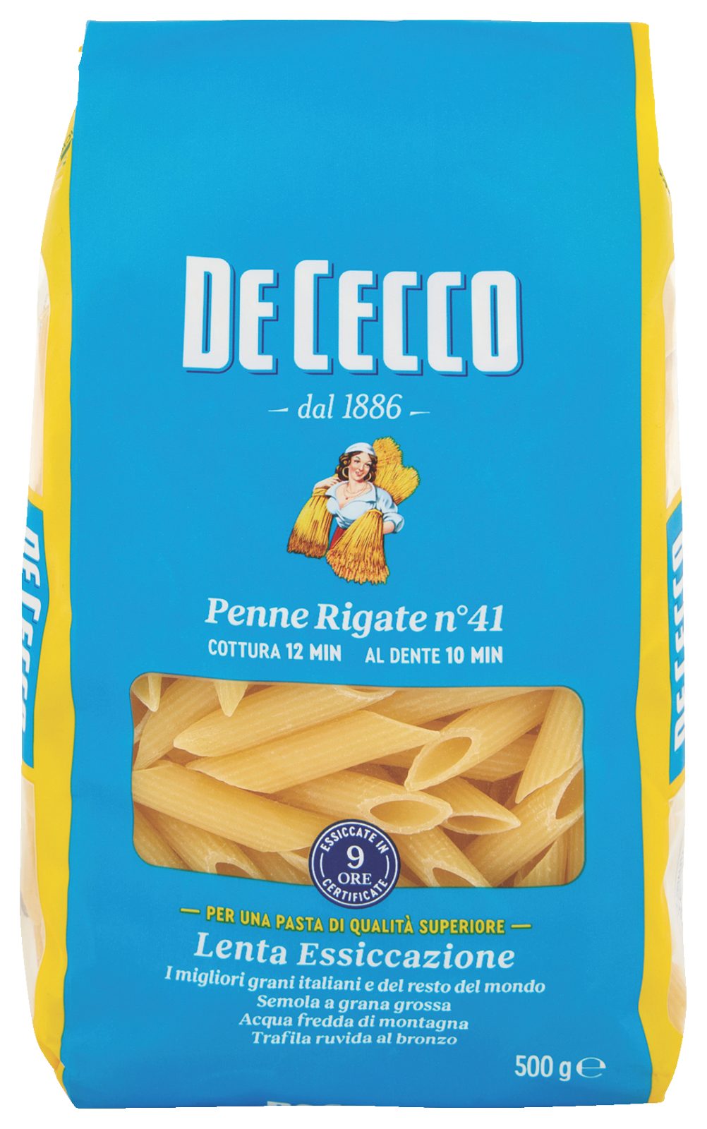 Pasta di semola Penne Rigate