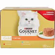 PURINA GOURMET Gold Tortini Pollo, Manzo, Tonno, Salmone