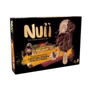 4 Stecchi gelato  cioccolato al latte & caffè dell'Etiopia estratto a freddo