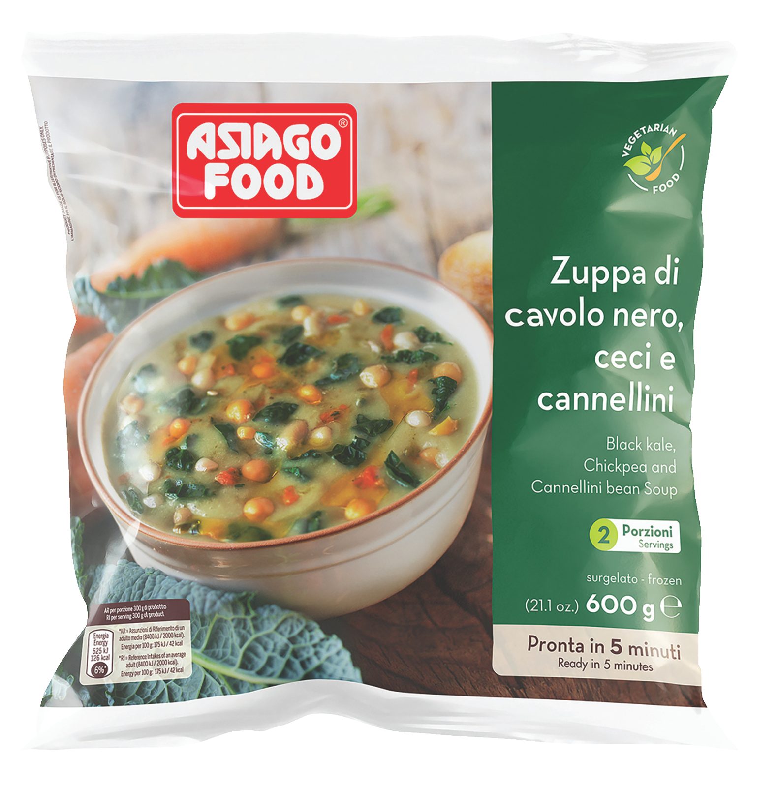 Zuppa cavolo nero, ceci e cannellini