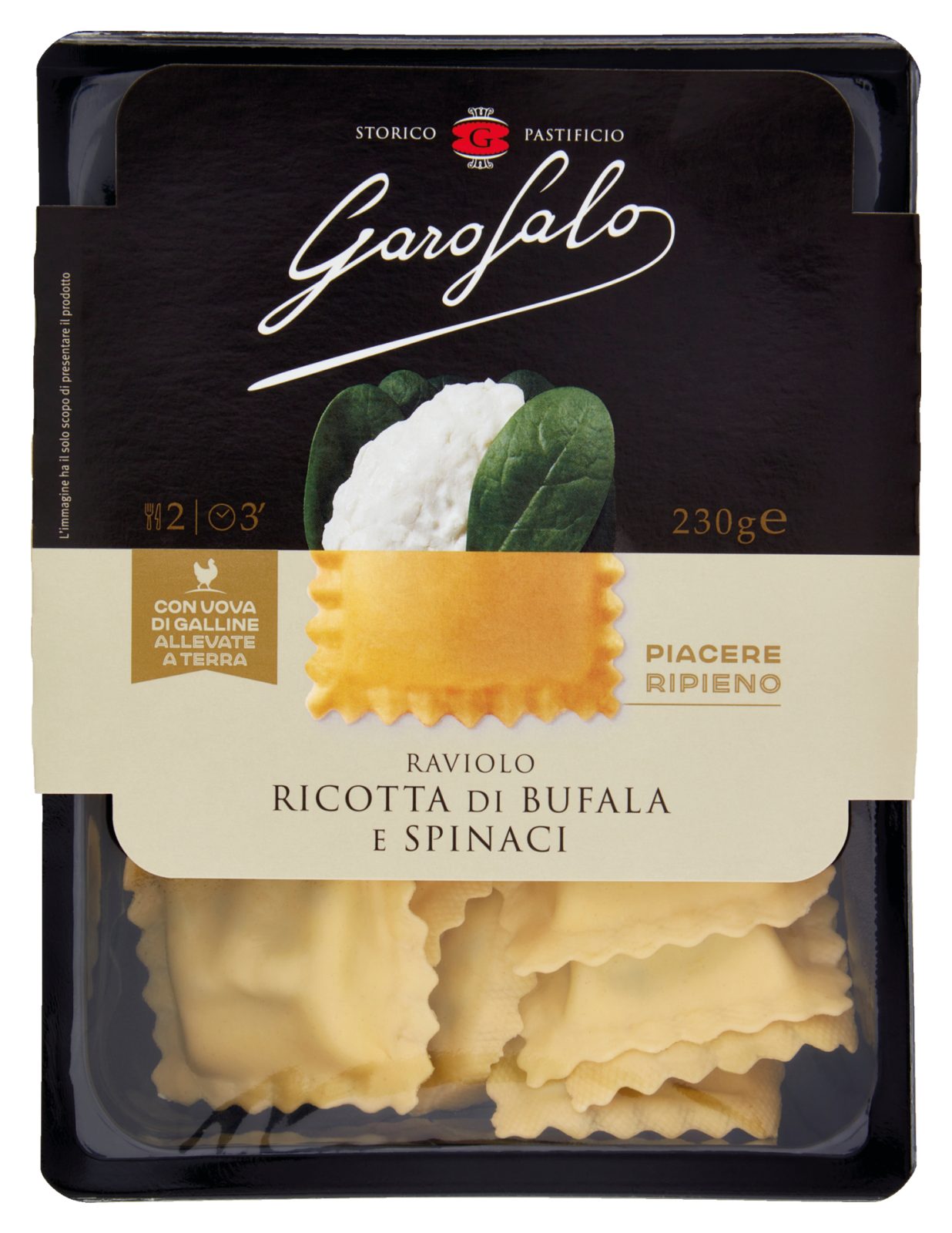 Gefüllte Teigwaren, Büffel-Ricotta und Spinat