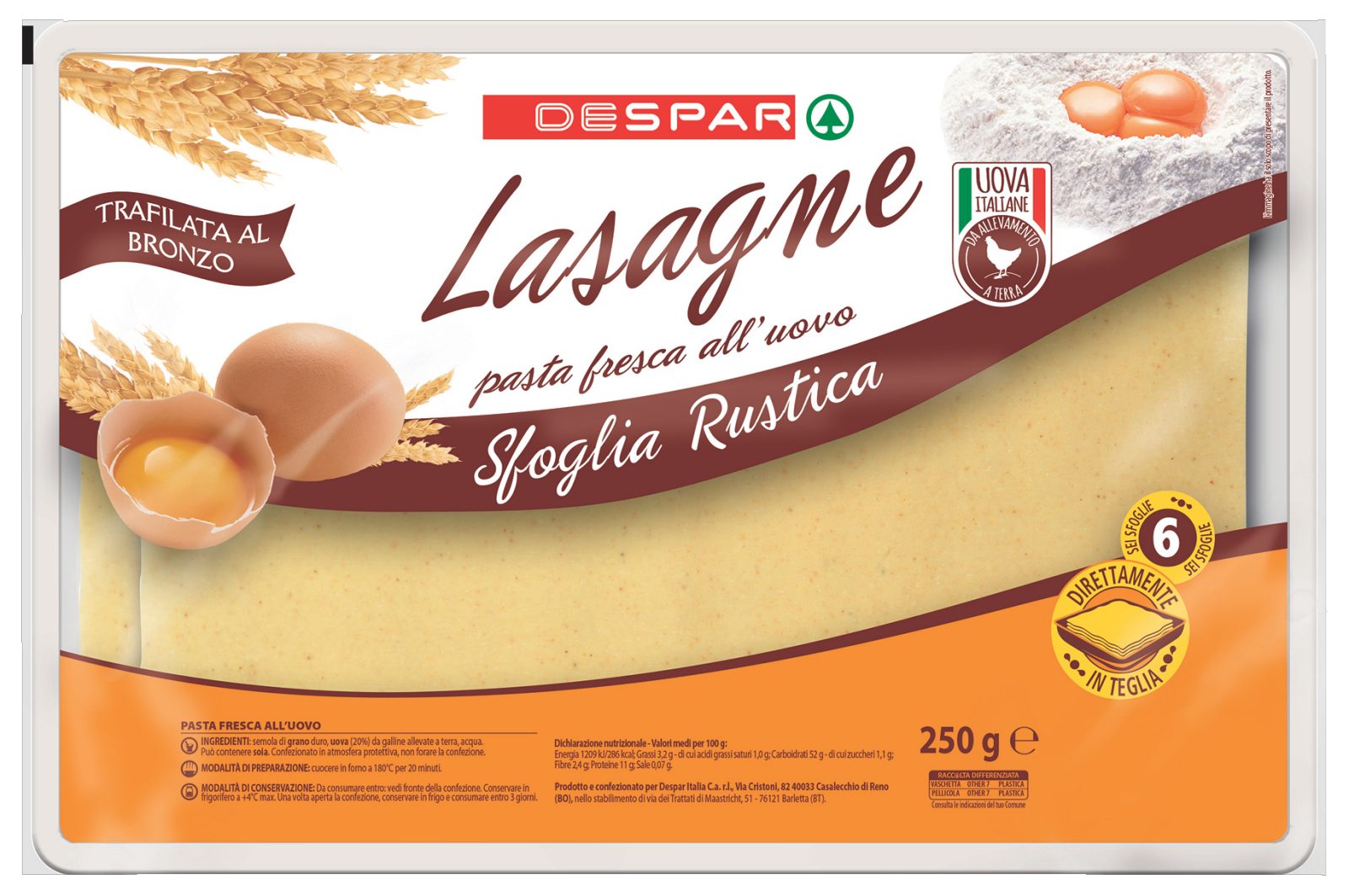 Sfoglia rustica per lasagne
