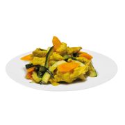 Pollo al curry con verdure