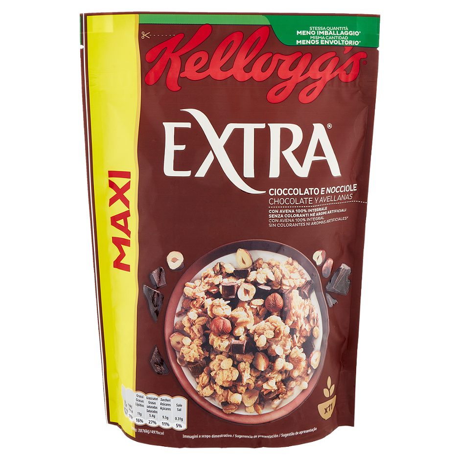 Cereali Extra con cioccolato e nocciole