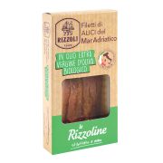 Filetti di alici Mar Adriatico in olio Extra Vergine d'oliva Biologico Le Rizzoline