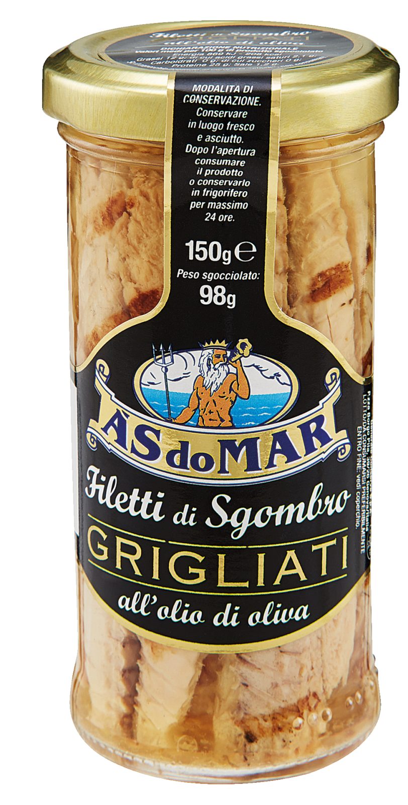 Filetti di Sgombro Grigliati in Olio di Oliva