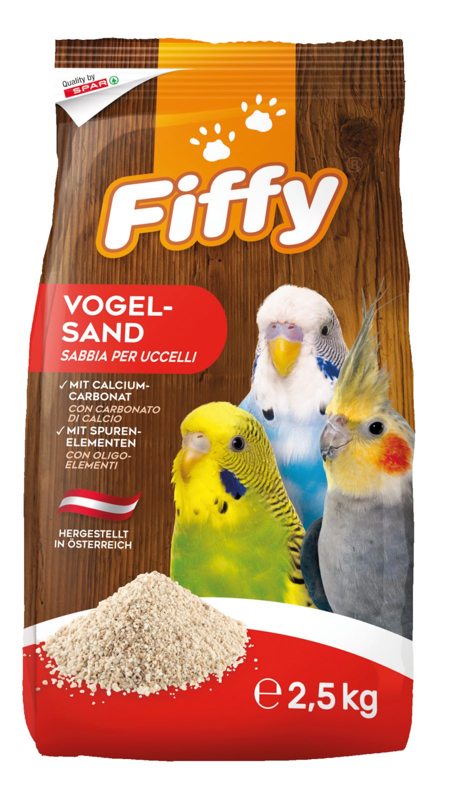 Sabbia per uccelli