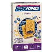 8 Pasti sostitutivi 
16 biscotti
gusto Mirtillo, sostitutivo del pasto per perdita e controllo del peso