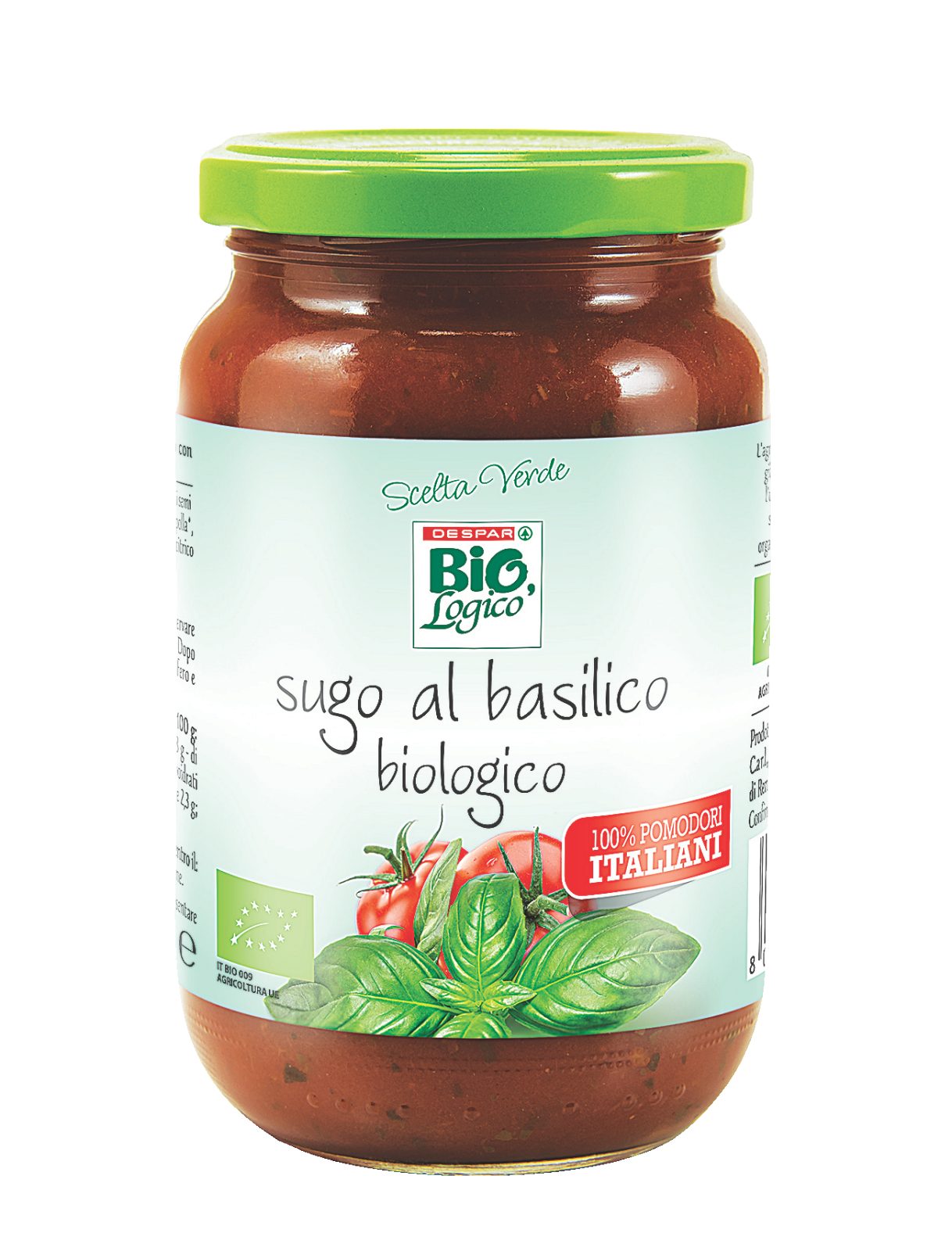 Bio, Logico Scelta Verde sugo al basilico biologico