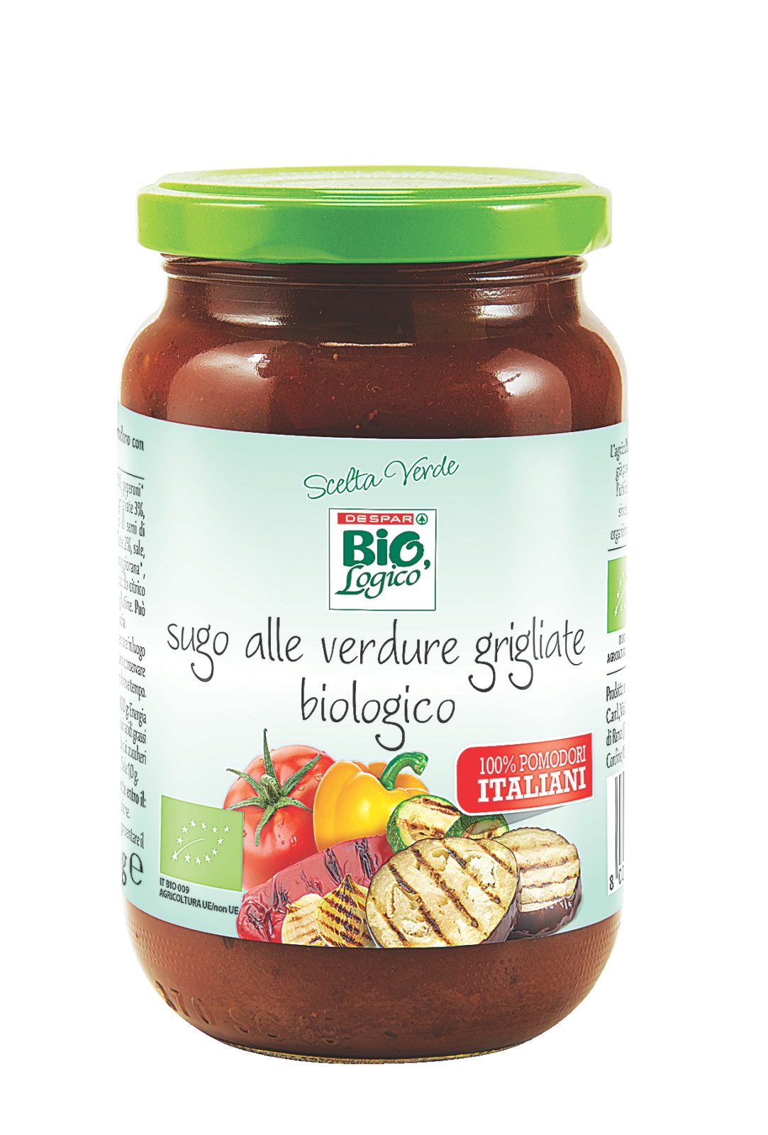 Bio, Logico Scelta Verde sugo alle verdure grigliate biologico