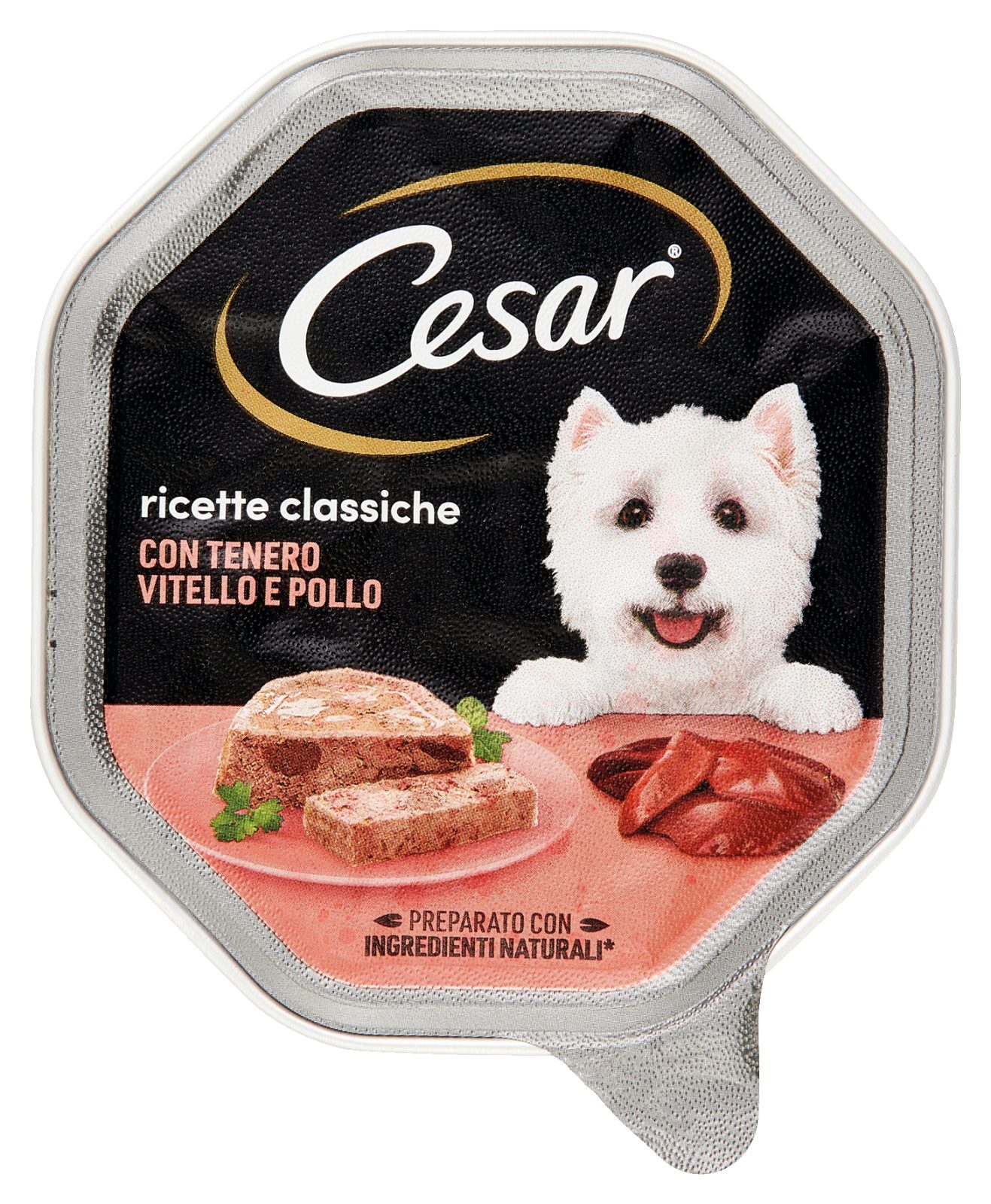 Patè per cane con pollo e vitello