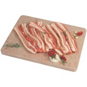 Pancetta di suino a fette
