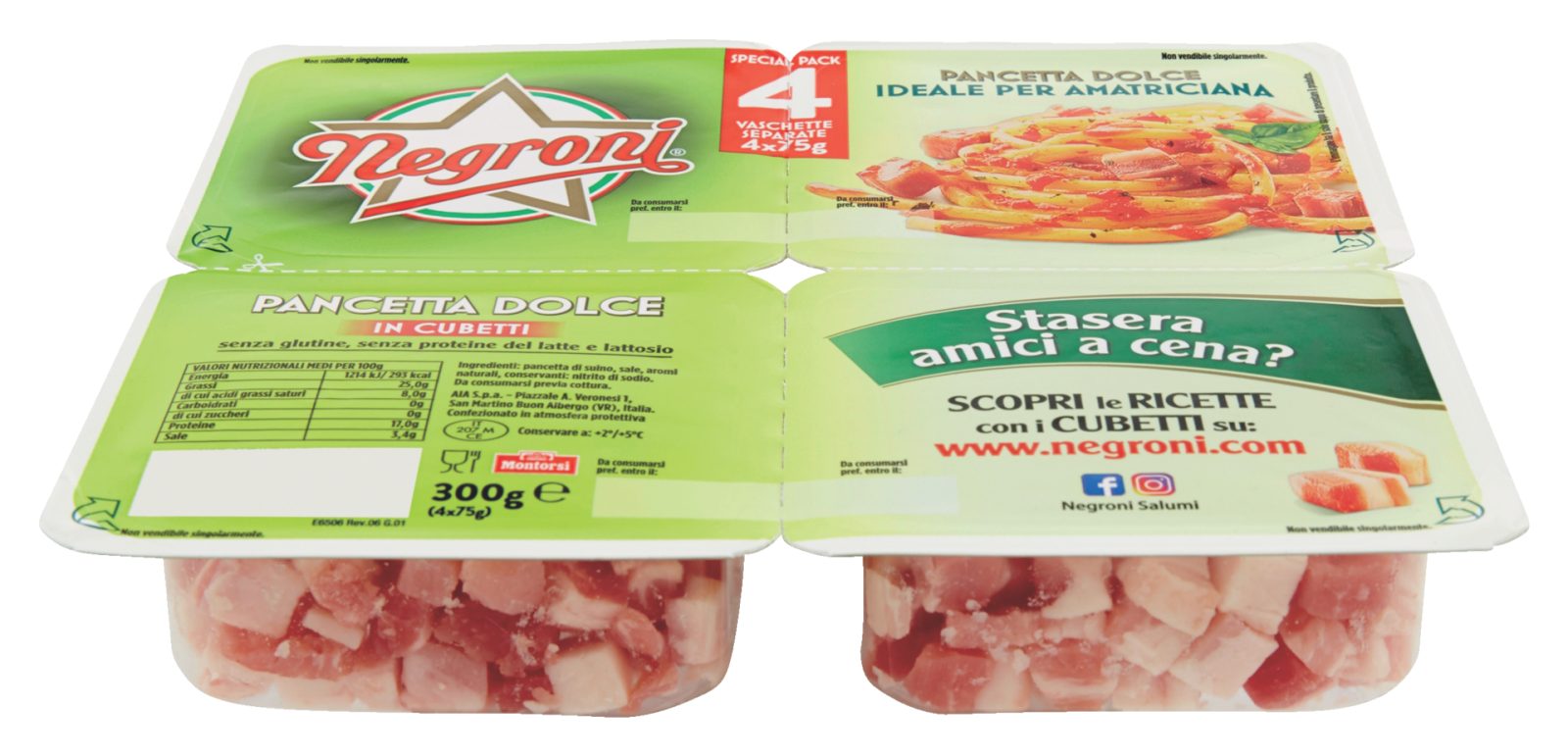 Pancetta a cubetti dolce