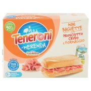 L'ABC della merenda Mini Baguette con Prosciutto Crudo e Formaggio