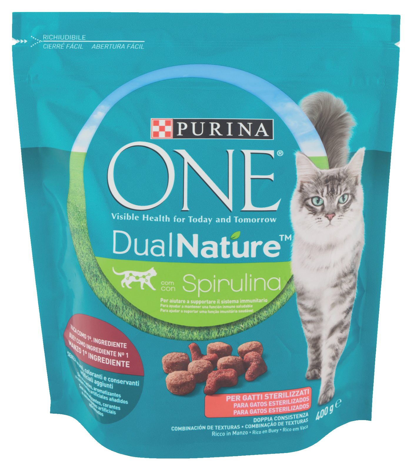 Alimento secco per gatto DualNature Sterilizzato Manzo