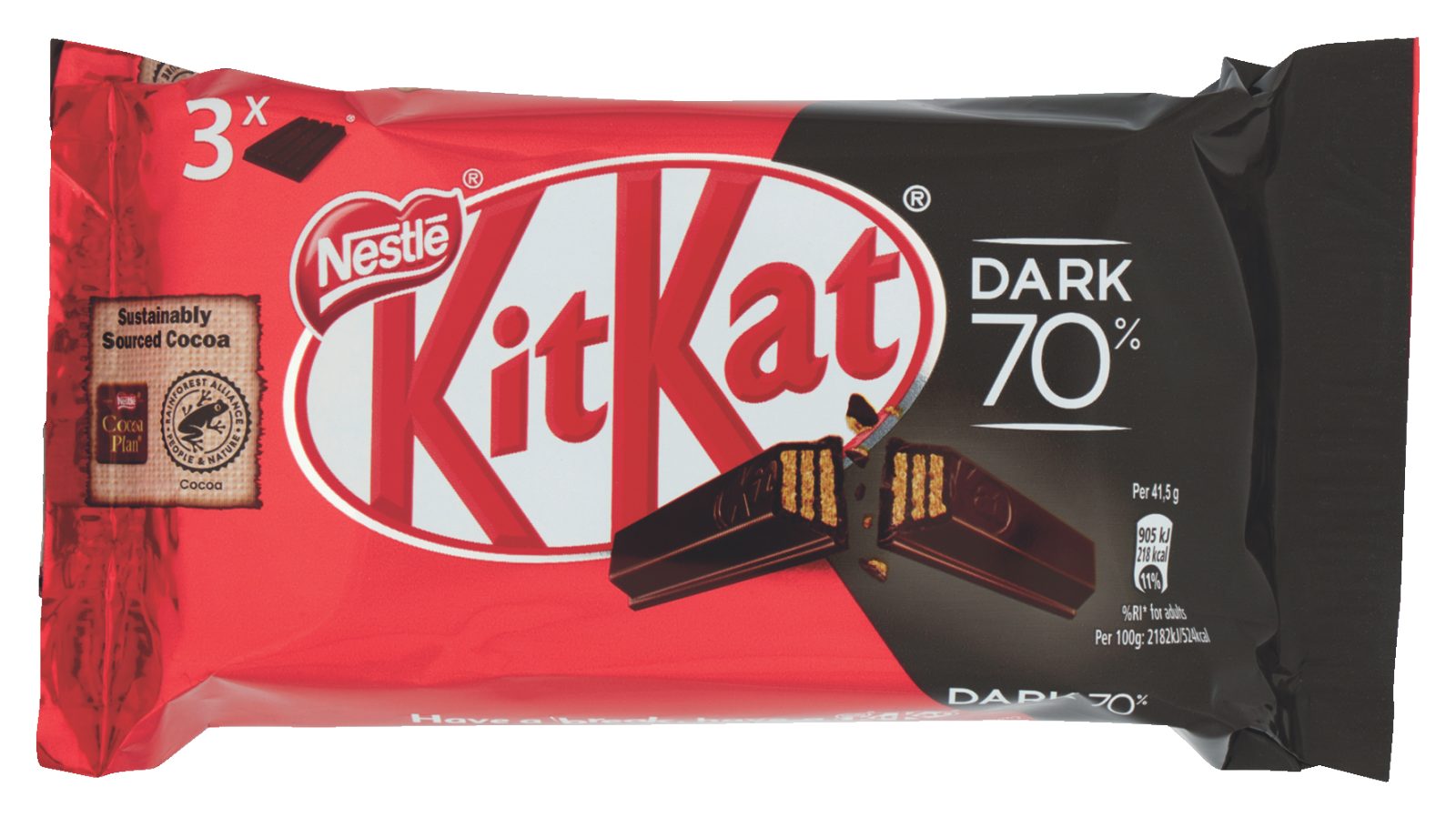 Kitkat Dark Wafer ricoperto di Cioccolato Fondente