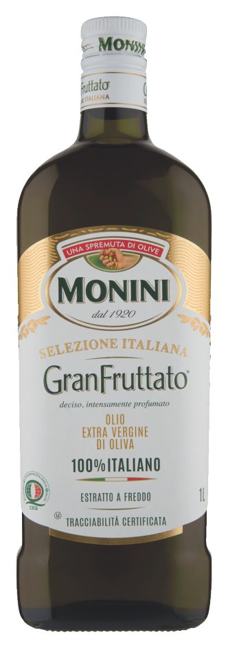 Olio Extra Vergine di 
oliva Gran Fruttato 
100% Italiano