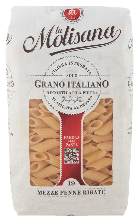 Pasta di semola Mezze Penne Rigate
