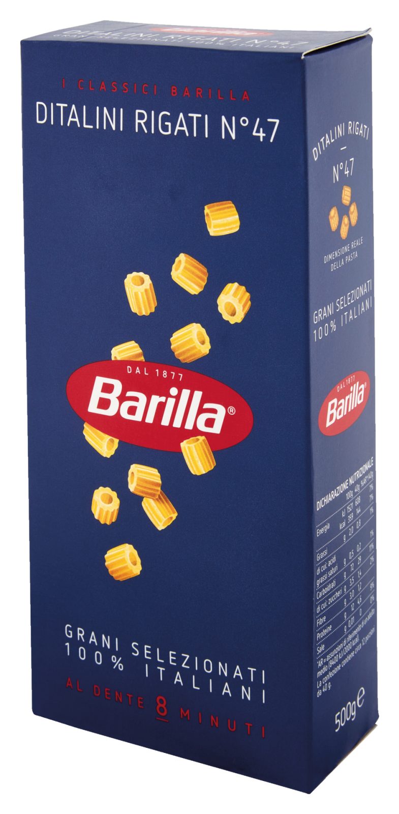 Pasta di semola ditalini rigati