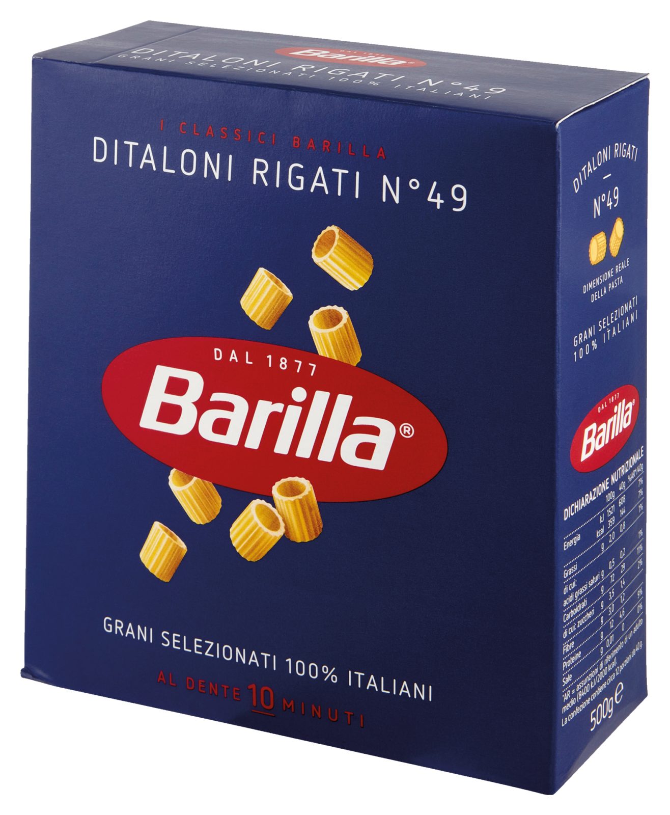 Pasta di semola ditaloni rigati