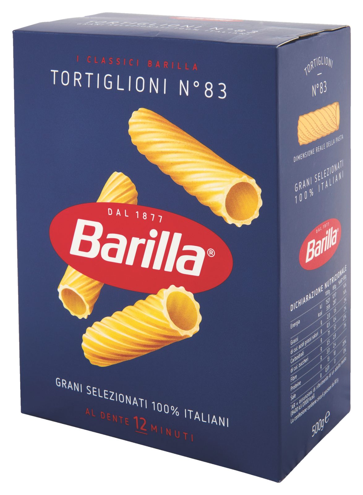 Pasta di semola tortiglioni