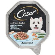 Patè per cane con pesce bianco, verdure e riso riso integrale