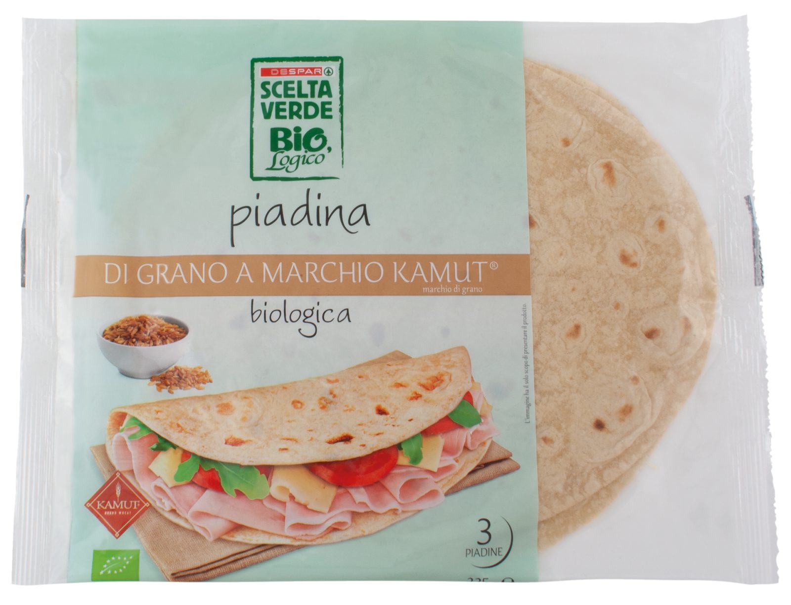 3 Piadine di Kamut