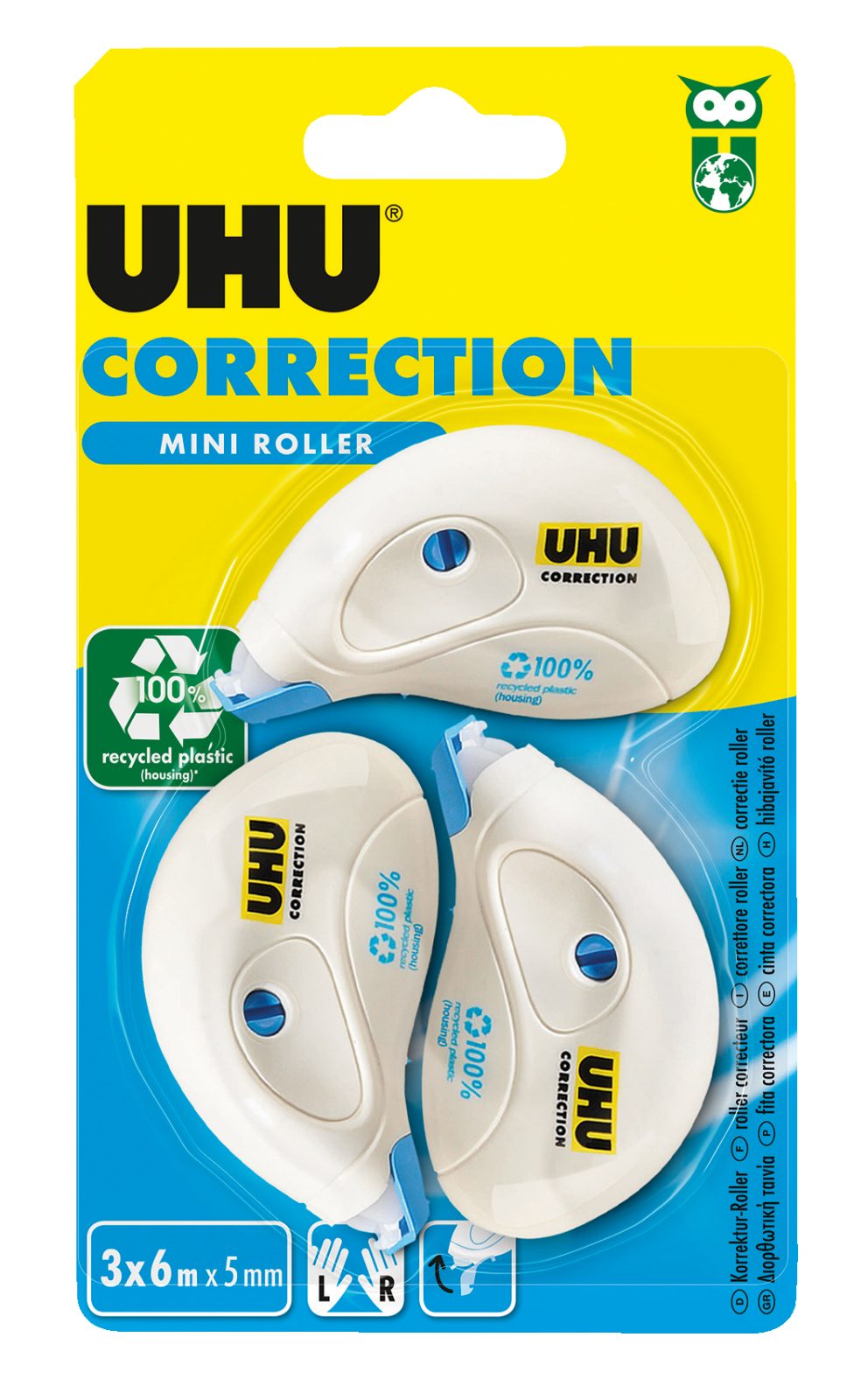 Correction Mini Roller 
- 6m x 5mm
- 3 pezzi